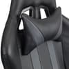 Meteor Grey Faux Leather Adjustable Gaming Chair