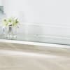 Miami Silver Glass and Metal Console Table