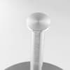 Milan Glass and Metal Round Pedestal Dining Table