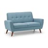 Monza Blue Fabric 2 Seater Sofa