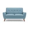 Monza Blue Fabric 2 Seater Sofa