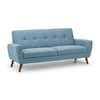 Monza Blue Fabric 3 Seater Sofa