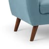 Monza Blue Fabric 3 Seater Sofa