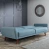 Monza Blue Linen Sofa Bed