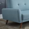 Monza Blue Linen Sofa Bed