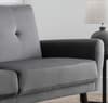 Monza Dark Grey Velvet Sofa Bed