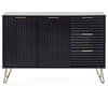 Murano Matte Black Large Sideboard