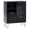 Murano Black Wooden 2 Door 2 Drawer Sideboard