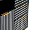 Murano Black Wooden 2 Door 2 Drawer Sideboard