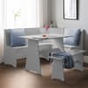 Newport Grey Wooden Corner Dining Table Set