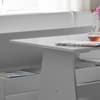 Newport Grey Wooden Corner Dining Table Set