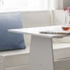 Newport White Wooden Corner Dining Table Set