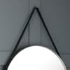 Opera Round Silver Wall Mirror