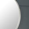 Opera Round Silver Wall Mirror