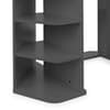 Orbit Anthracite Grey Wooden Corner Gaming Desk
