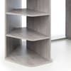 Orbit Grey Oak Wooden Corner Gaming Desk