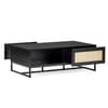 Padstow Black Rattan Coffee Table