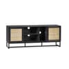 Padstow Black Rattan TV Unit
