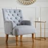 Padstow Grey Fabric Armchair