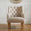 Padstow Wheat Fabric Armchair