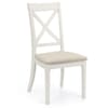 Provence Light Grey Wooden Dining Chair x 2