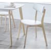 Casa White Wooden Rectanglar Dining Table