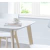 Casa White Wooden Rectanglar Dining Table