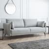 Rohe Grey Fabric 3 Seater Sofa