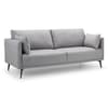 Rohe Grey Fabric 3 Seater Sofa