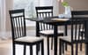 Rufford Black Extending Dining Table with Coast Black Chairs Dining Set