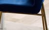 Rufford White Extending Dining Table with Harper Blue Chairs