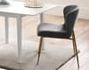 Rufford White Extending Dining Table with Harper Grey Chairs