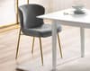 Rufford White Extending Dining Table with Harper Grey Chairs