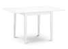 Rufford White Extending Dining Table with Harper Pink Chairs