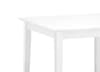 Rufford White Extending Dining Table with Harper Pink Chairs