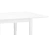 Rufford White Extending Dining Table with Harper Pink Chairs