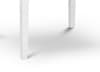 Rufford White Extending Dining Table with Harper Pink Chairs
