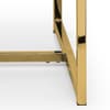 Scala White and Gold Marble Dining Table