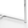 Scala White and Silver Marble Dining Table