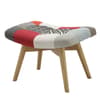 Sloane Multi-Coloured Patchwork Fabric Stool