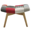 Sloane Multi-Coloured Patchwork Fabric Stool