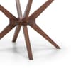 Chelsea Glass and Wooden Small Round Dining Table