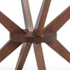 Chelsea Glass and Wooden Small Round Dining Table