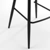 Soho Black Leather Bar Stool