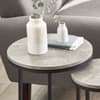 Staten Grey Concrete Tall Round Nest of Side Tables