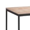 Tribeca Oak Wooden and Metal Dining Table