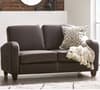 Vivo Brown Faux Leather 2 Seater Sofa