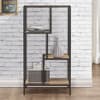 Urban Rustic Oak Wooden Medium Shelving Unit