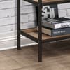 Urban Rustic Oak Wooden Wide Shelving Unit