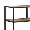 Urban Rustic Oak Wooden Wide Shelving Unit